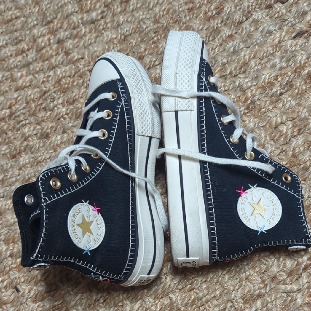 Converse Black and White High-Top Sneakers